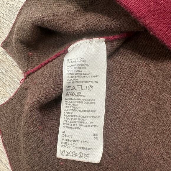 Tommy Bahama Red Men L Cotton Cashmere Preppy Mock Neck 1/4 Zip Pullover Sweater - Picture 5 of 9